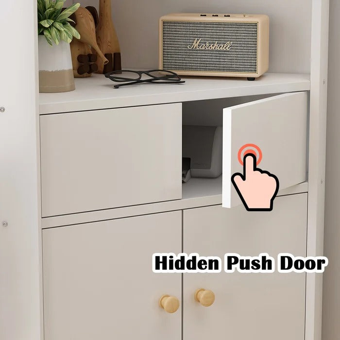 Bathroom Linen Cabinets: 25.2'' W x 59.1'' H x 17.7'' D Linen Cabinet