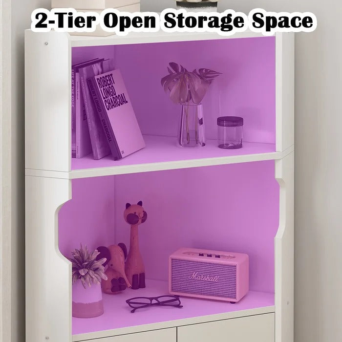 Bathroom Linen Cabinets: 25.2'' W x 59.1'' H x 17.7'' D Linen Cabinet