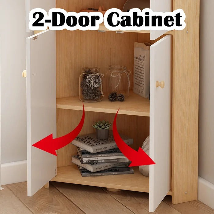 Bathroom Linen Cabinets: 25.2'' W x 59.1'' H x 17.7'' D Linen Cabinet