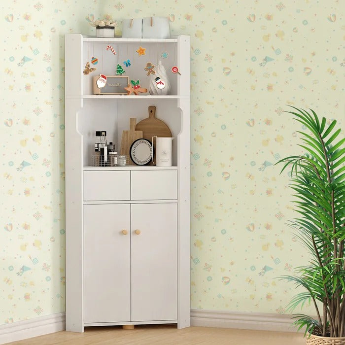 Bathroom Linen Cabinets: 25.2'' W x 59.1'' H x 17.7'' D Linen Cabinet
