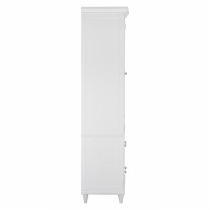 Bathroom Linen Cabinets: 2 Drawer Bathroom Linen Tower