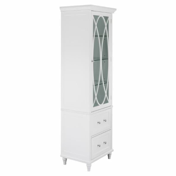 Bathroom Linen Cabinets: 2 Drawer Bathroom Linen Tower