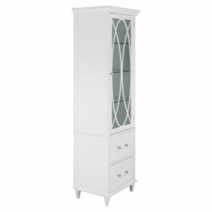 Bathroom Linen Cabinets: 2 Drawer Bathroom Linen Tower