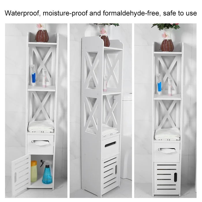 Bathroom Linen Cabinets:8.85'' W x 47.24'' H x 8.66'' D Linen Cabinet