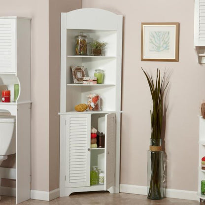 Bathroom Linen Cabinets: White Linen Corner Cabinet
