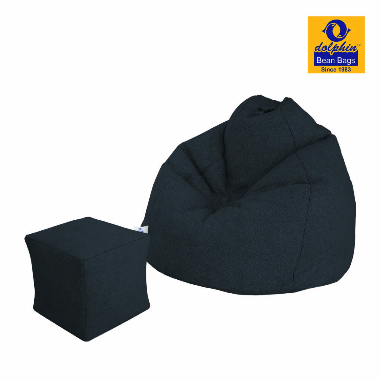 Bean Bag : PREMIUM JUMBO SIZE - Filled (With Beans) - COMBO (with Footrest)