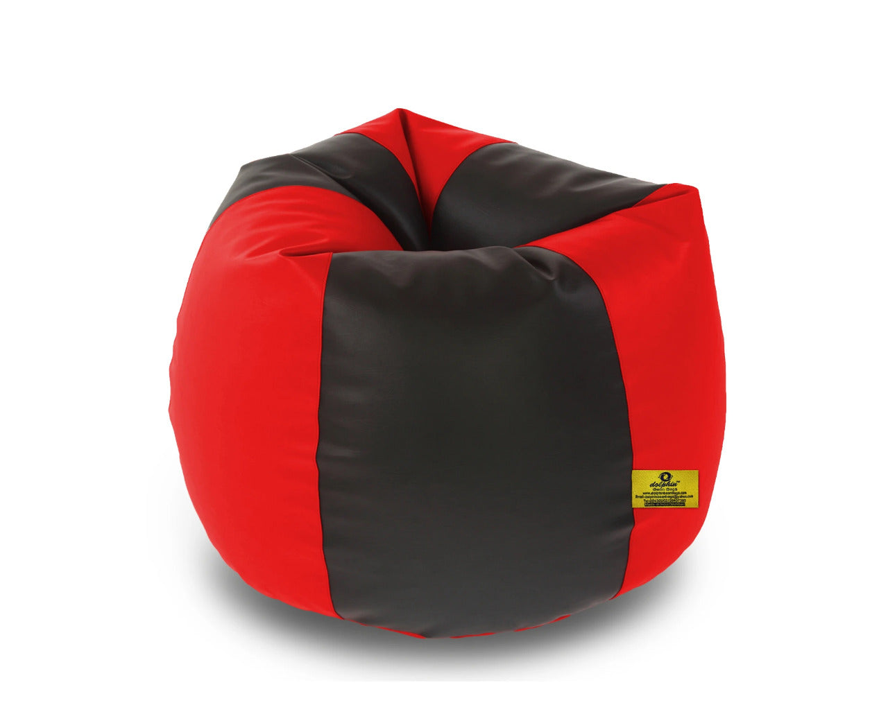 Bean Bag : RED & BLACK  XXL BEAN BAG -FILLED (With Beans)