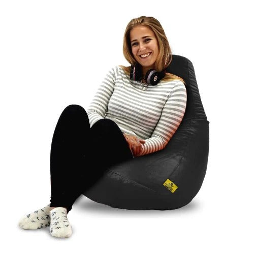 Bean Bag : XL BEAN BAG-BLACK - Filled (With Beans)