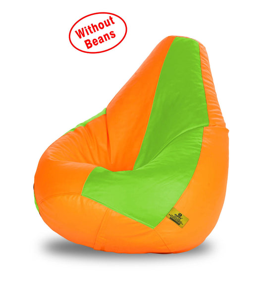 Bean Bag XL F.GREEN&ORANGE BEAN BAG-COVERS(Without Beans)
