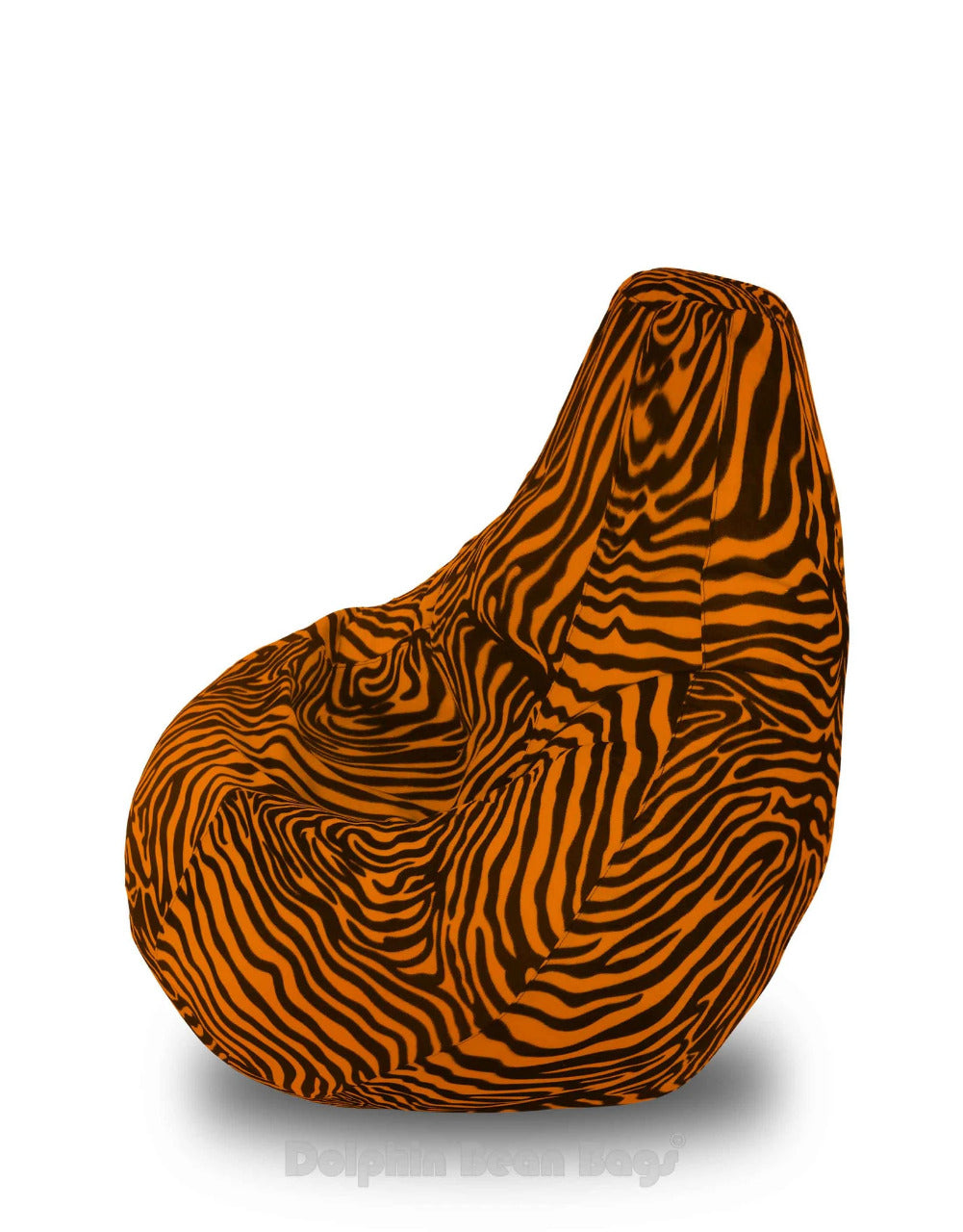 Bean Bag : XL GOLDEN ZEBRA-FABRIC-FILLED & WASHABLE (with Beans)