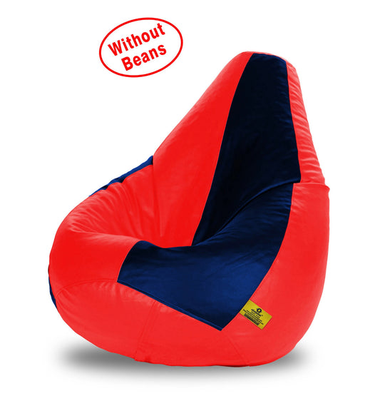 Bean Bag XL RED&NAVY BLUE BEAN BAG-COVER (Without Beans)