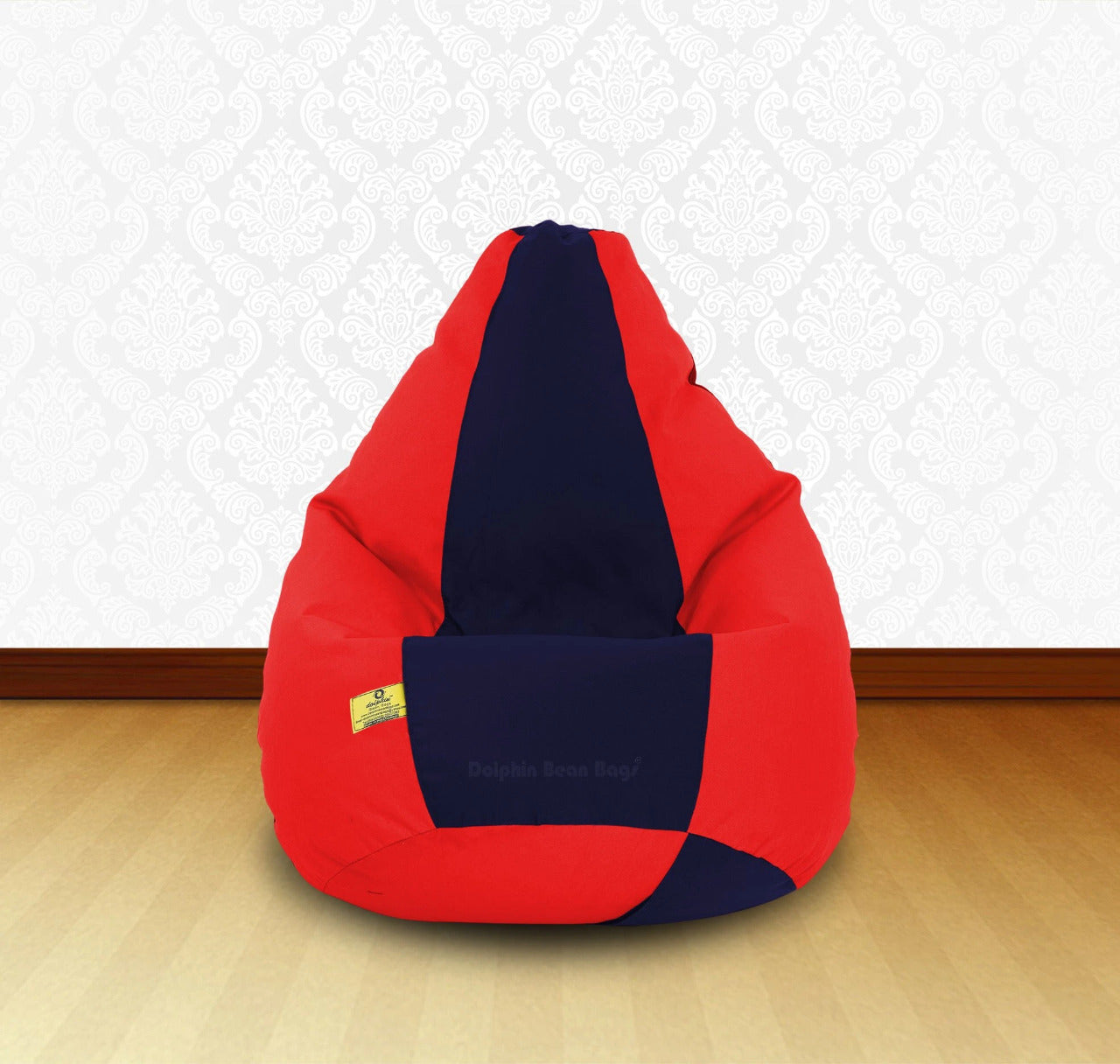 Bean Bag XL Red N.Blue-FABRIC-COVERS(without Beans)