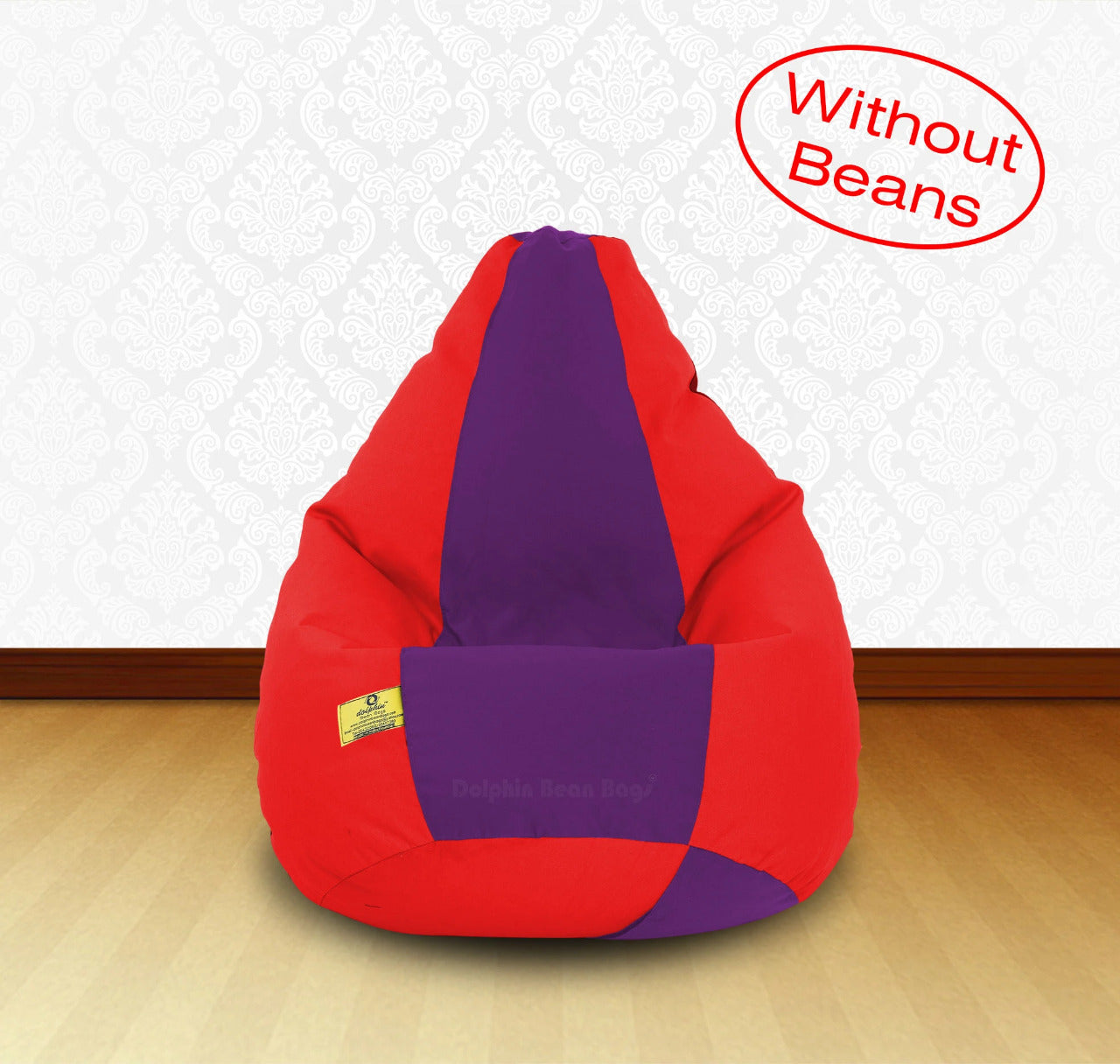 Bean Bag XL Red Purple-FABRIC-COVERS(without Beans)