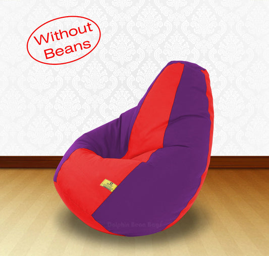 Bean Bag XL Red Purple-FABRIC-COVERS(without Beans)