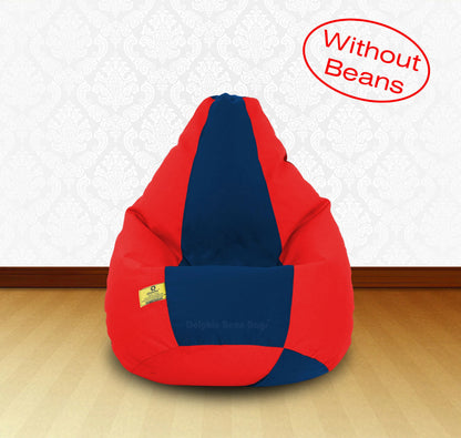 Bean Bag XL Red R.Blue-FABRIC-COVERS(without Beans)