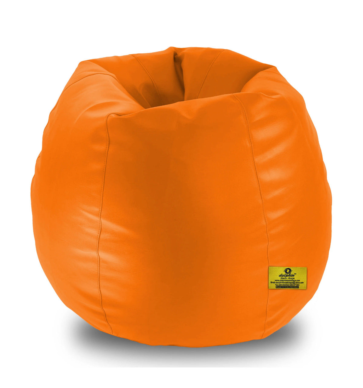 Bean Bag : XXL BEAN BAG-ORANGE - FILLED (With Beans)