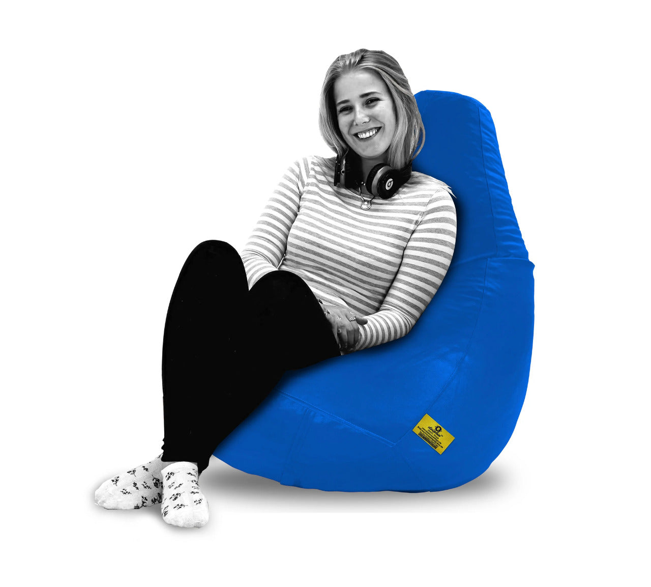 Bean Bag : XXL BEAN BAG-R.BLUE - FILLED (With Beans)