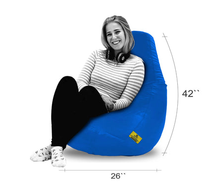 Bean Bag : XXL BEAN BAG-R.BLUE - FILLED (With Beans)
