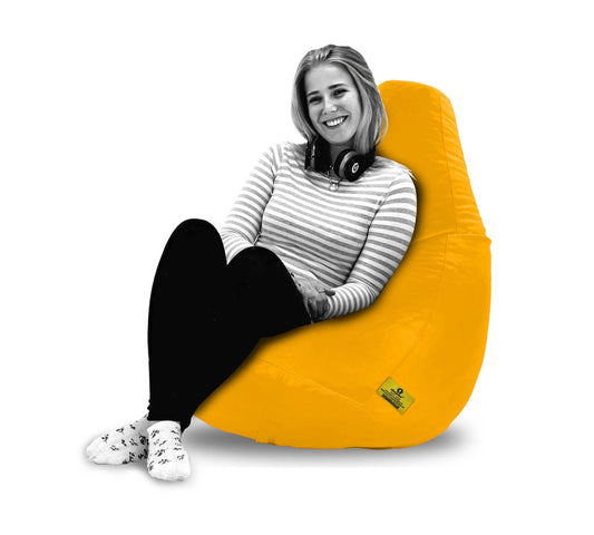 Bean Bag : XXL BEAN BAG-Yellow - Filled (With Beans)