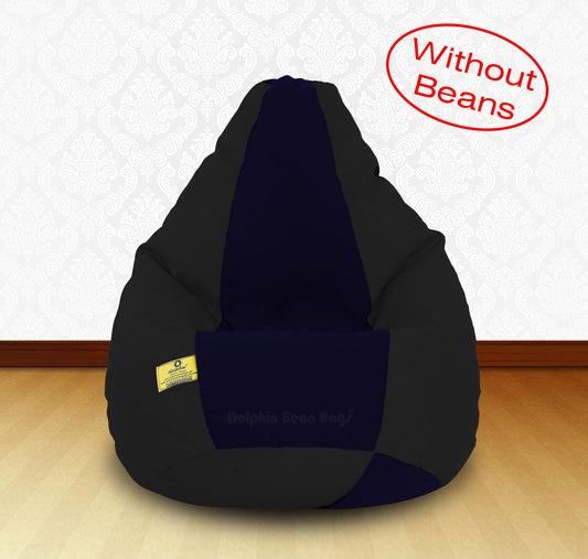 Bean Bag XXL BLACK N.BLUE-FABRIC-COVERS(WITHOUT BEANS)