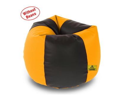 Bean Bag: XXL Black & Yellow Bean Bag-Cover (Without Beans)
