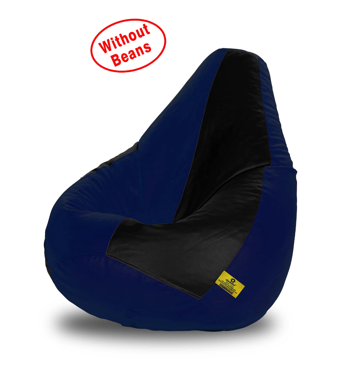 Bean Bag: XXL Black & N.Blue Bean Bag Cover (Without Beans)