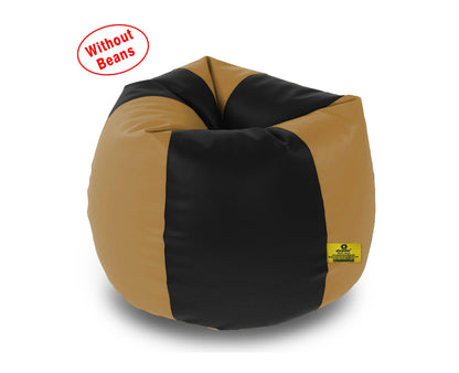 Bean Bag: XXL Black & Fawn Bean Bag Cover (Without Beans)