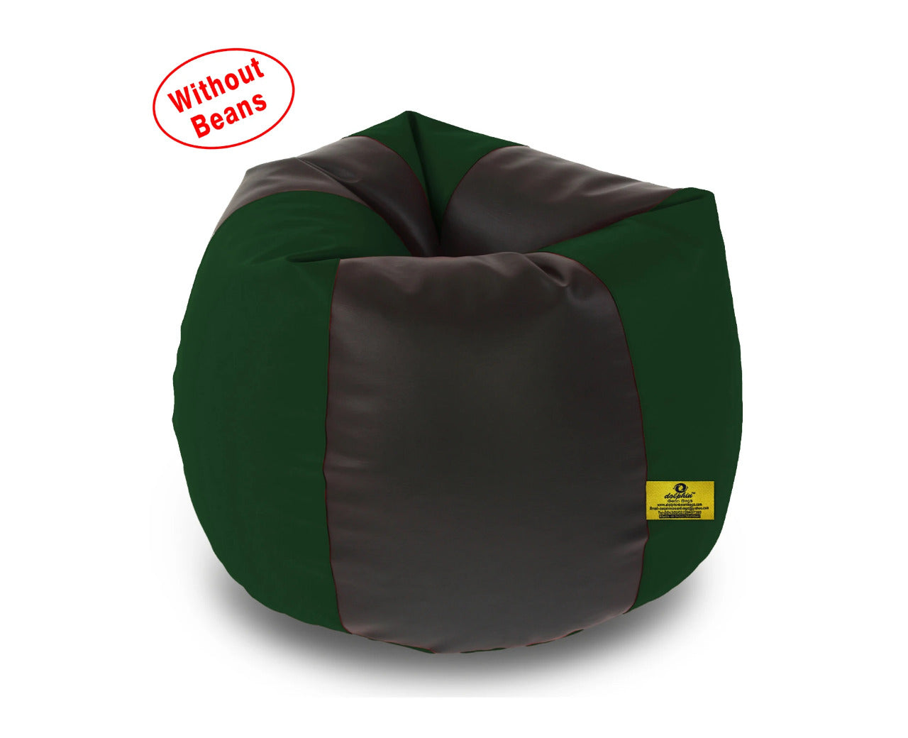 Bean Bag: XXL Black & B.Green Bean Bag Cover (Without Beans)