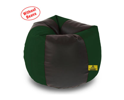 Bean Bag: XXL Black & B.Green Bean Bag Cover (Without Beans)