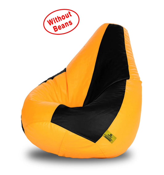Bean Bag: XXL Black & Yellow Bean Bag-Cover (Without Beans)