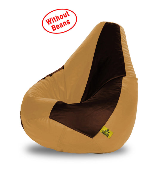 Bean Bag: XXL Brown & Fawn Bean Bag Cover (Without Beans)