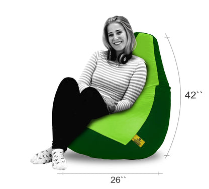 Bean Bag : XXL F.GREEN&B.GREEN BEAN BAG-FILLED(With Beans)