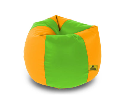 Bean Bag : XXL F.GREEN & YELLOW BEAN BAG-FILLED (With Beans)