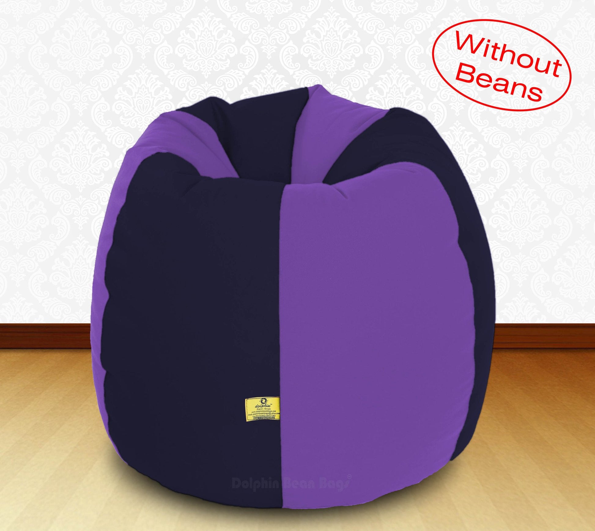 Bean Bag XXL BLACK PURPLE-FABRIC-COVERS(WITHOUT BEANS)