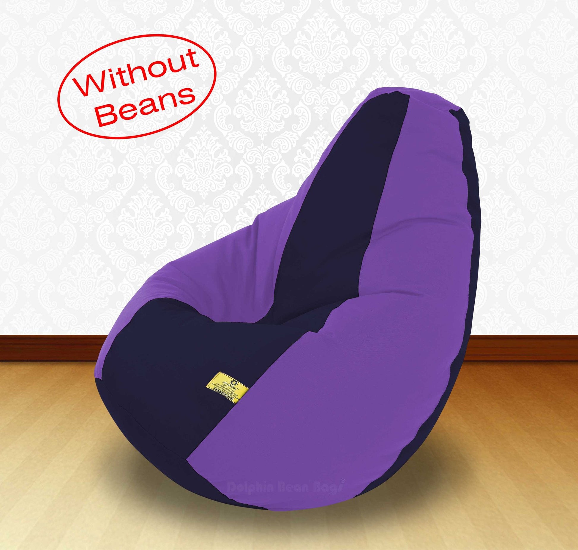 Bean Bag  XXL N.BLUE PURPLE-FABRIC-COVERS WITHOUT BEANS