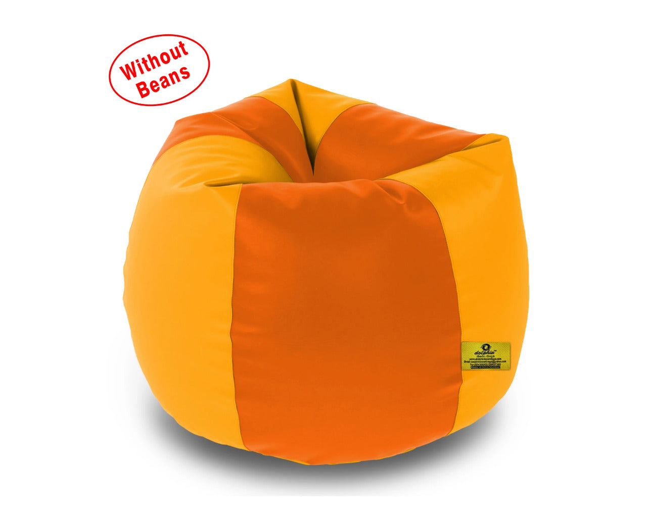 Bean Bag XXL ORANGE&YELLOW BEAN BAG-COVERS(Without Beans)