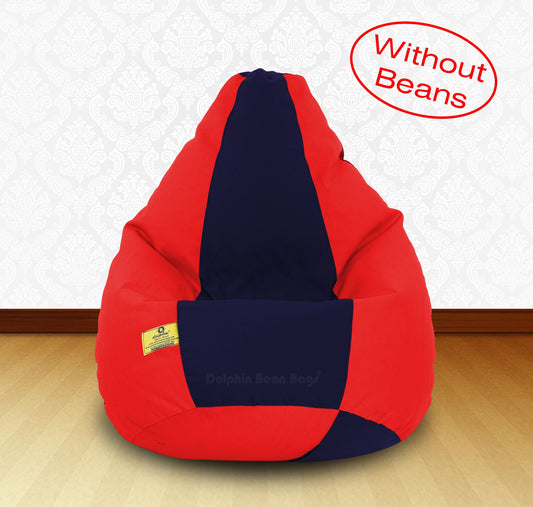 Bean Bag XXL RED N.BLUE-FABRIC-COVERS(WITHOUT BEANS)