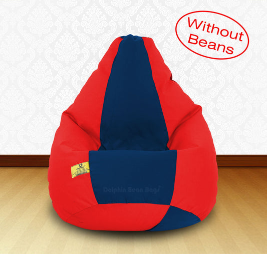 Bean Bag XXL RED R.BLUE-FABRIC-COVERS WITHOUT BEANS