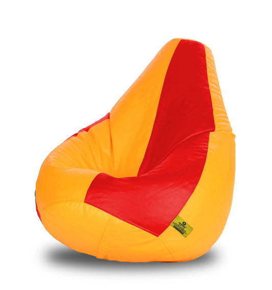 Bean Bag : 2XL RED&YELLOW BEAN BAG-FILLED(With Beans)