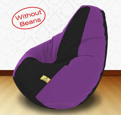 Bean Bag; XXXL BLACK/PURPLE-FABRIC-COVERS WITHOUT BEANS