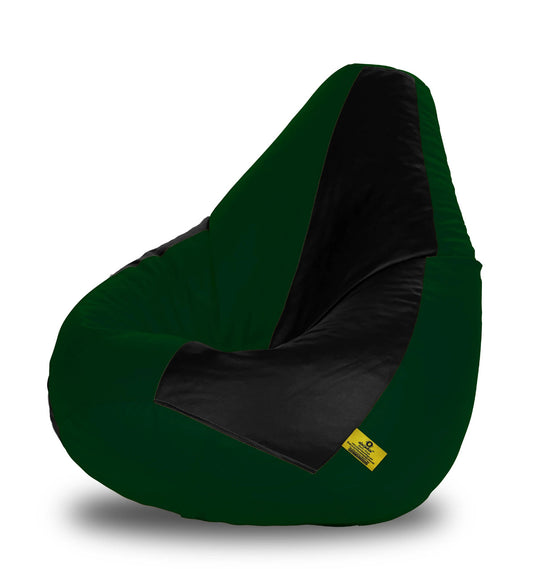 Bean Bag : XXXL BLACK & B.GREEN BEAN BAG-FILLED(With Beans)
