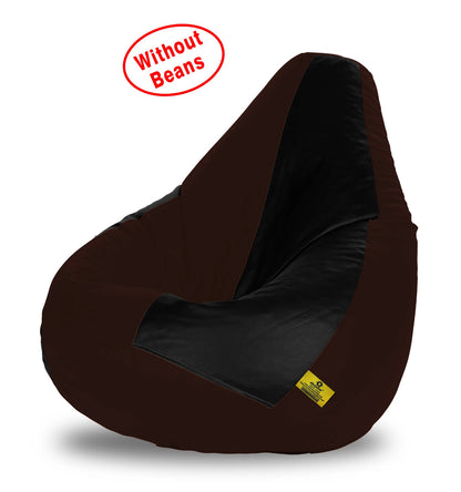 Bean Bag XXXL BLACK&BROWN BEAN BAG-COVER (Without Beans)