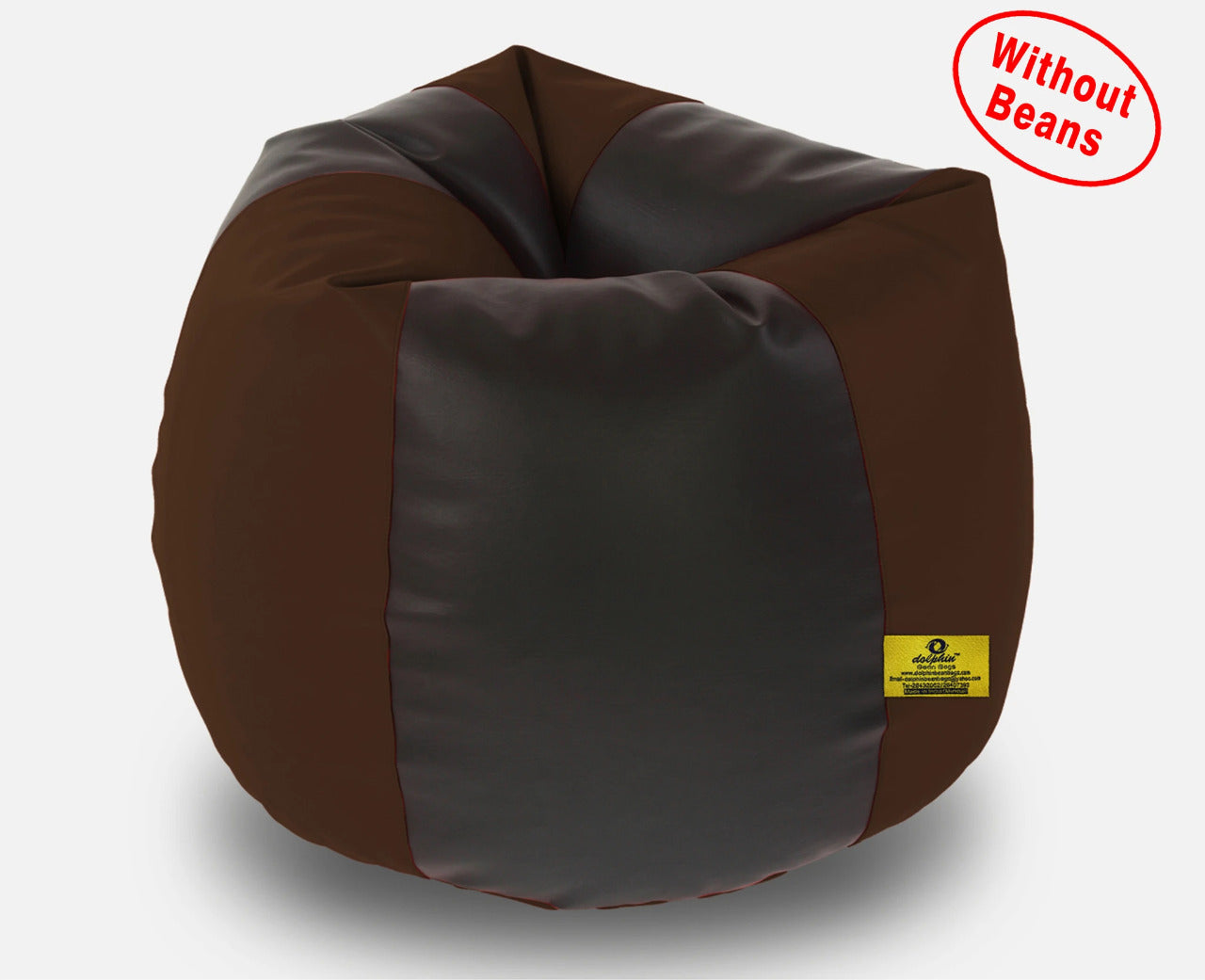 Bean Bag XXXL BLACK&BROWN BEAN BAG-COVER (Without Beans)