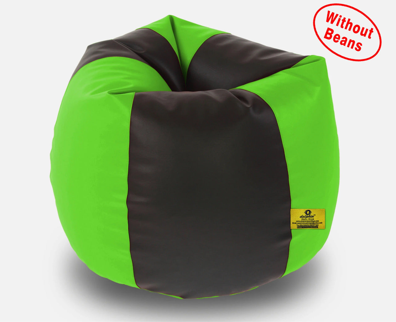Bean Bag XL BLACK&F.GREEN BEAN BAG-COVER (Without Beans)