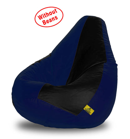Bean Bag: 3XL BLACK&N.BLUE BEAN BAG-COVER (Without Beans)
