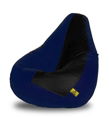 Bean Bag: XXXL BLACK & N.BLUE BEAN BAG FILLED (With Bean)