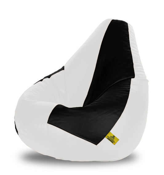 Bean Bag : XXXL BLACK & WHITE BEAN BAG-FILLED(With Beans)