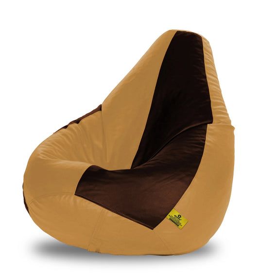 Bean Bag : XXXL BROWN & FAWN BEAN BAG-FILLED(With Beans)