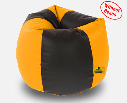 BEAN BAG : 3XL BLACK&YELLOW BEAN BAG-COVERS