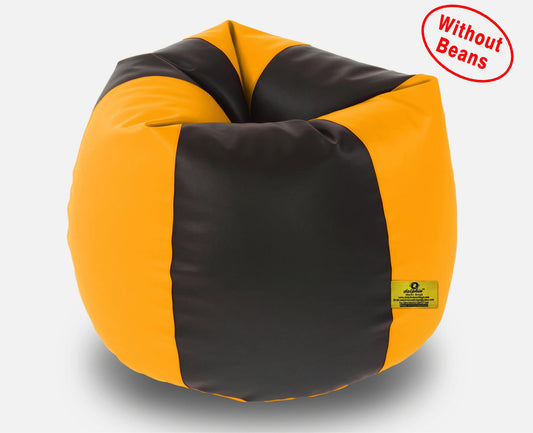 BEAN BAG : 3XL BLACK&YELLOW BEAN BAG-COVERS